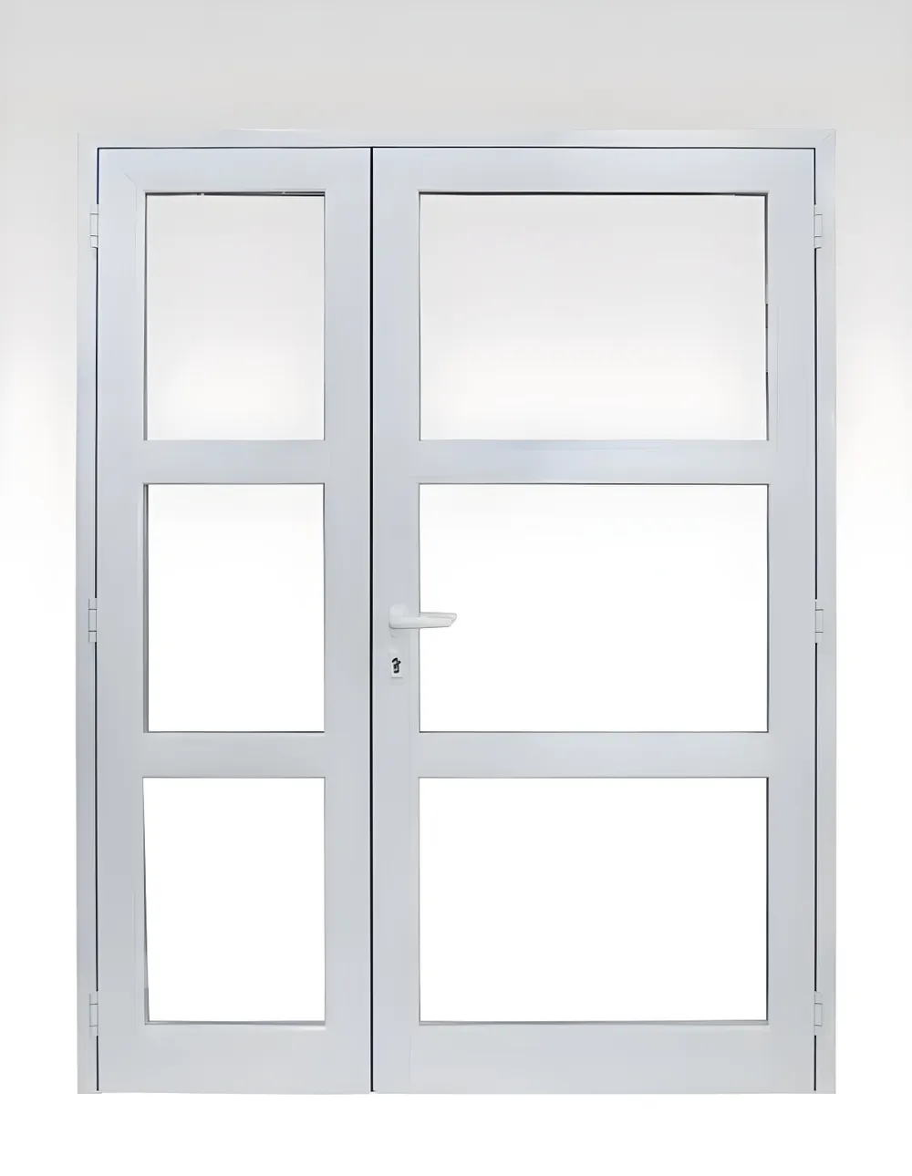 Puerta vidriada, color blanco
