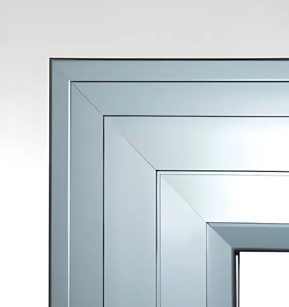 Ventana desplazable, color anodizado natural (detalle)
