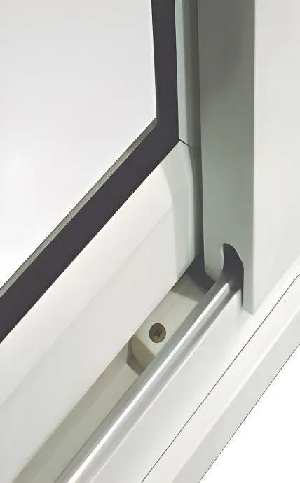 Ventana corrediza 2 hojas, color blanco (detalle)