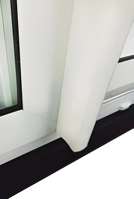 Puerta balcón corrediza 2 hojas, color blanco (detalle)