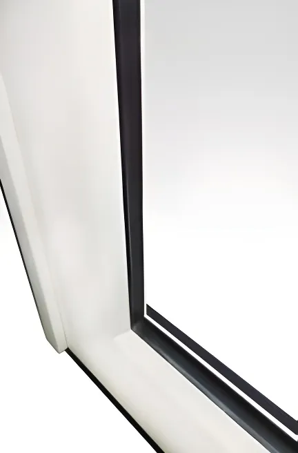 Puerta balcón corrediza 2 hojas, color blanco (detalle)