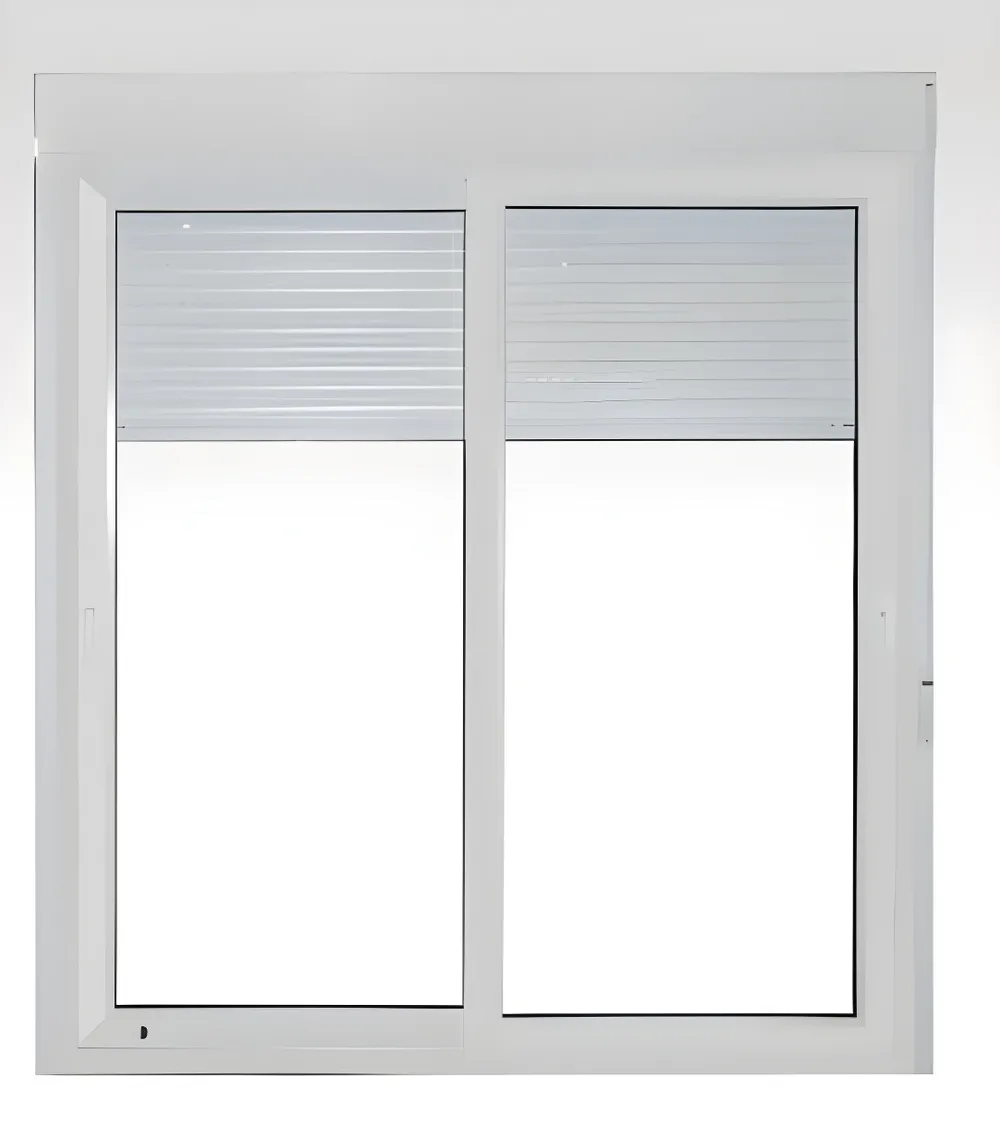 Ventana corrediza 2 hojas, color blanco