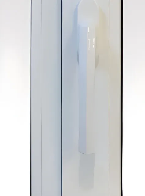 Puerta balcón corrediza 2 hojas, color blanco (detalle)